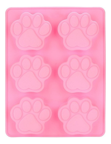 Para Molde De Silicon En Forma De Huella De Perro Color