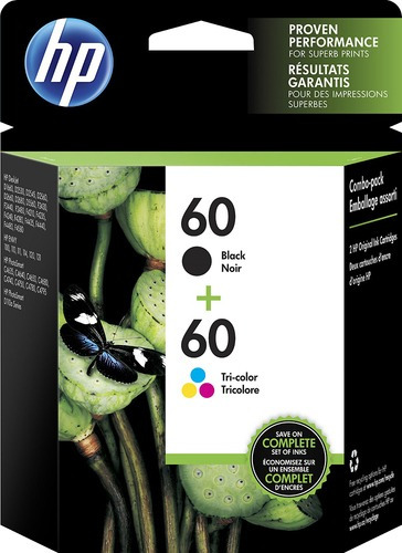 Hp 60 2-pack Cartuchos De Tinta Negro/tricolor