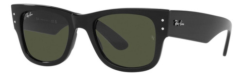 Lentes De Sol Cuadrado Mega Wayfarer Green Color Negro Color De La Lente Verde Color De La Varilla Negro Color Del Armazón Negro Diseño Urbano