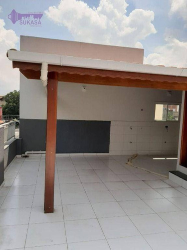 Imagem 1 de 17 de Cobertura Com 2 Dormitórios À Venda, 114 M² Por R$ 390.000 - Vila Bela Vista - Santo André/sp - Co0537
