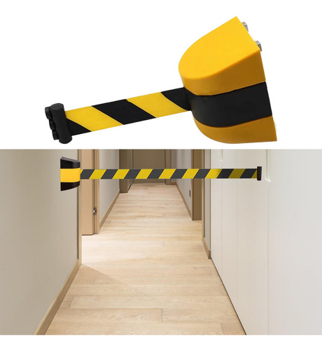 Barrera De Cinta Retráctil Barrera De Pared Multiusos 2 M