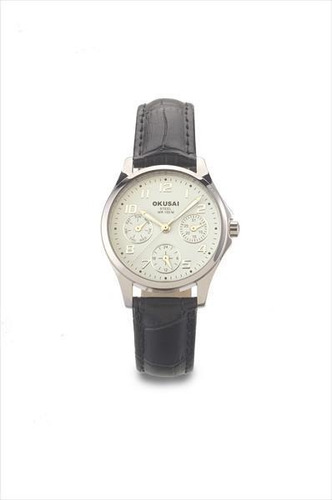 Reloj Mujer Okusai Okd0059-crl-7b Malla Cuero Sumergible