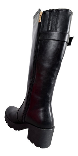 Imagen 5 de 5 de Botas Barker Mujer De Montar Caña Alta Taco Plataforma 8828