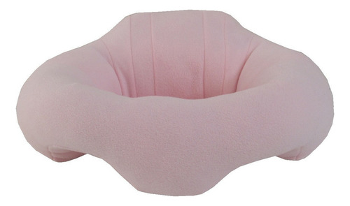 Almofada Puff Apoio Para Bebe Sentar Sofázinho Antialérgico Cor Rosa