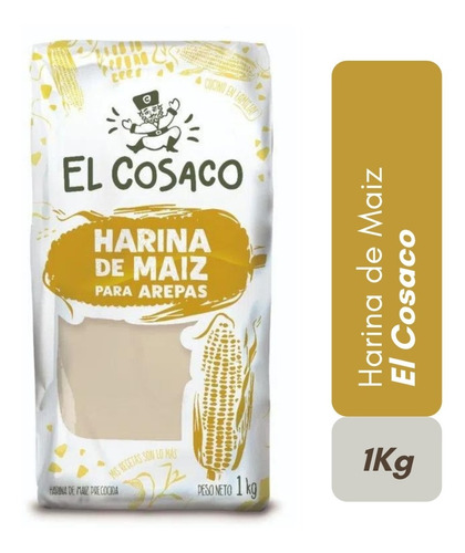 Harina De Maiz Para Arepas El Cosaco 1kg