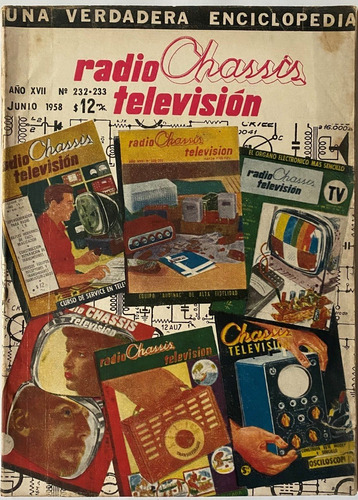 Chassis Revista Radio Televisión 232 Electrónica 1958 Cr05