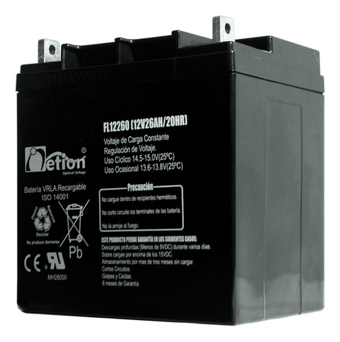 Batería Agm Netion 12v/26ah Libre De Mantenimiento