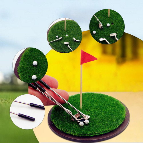 1: 6 Y 1:12 Mini Golf Golf Set Golfing Club Kit, Accesorios
