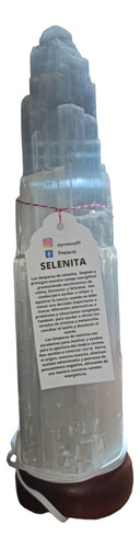 Lámpara De Selenita 40 Cm