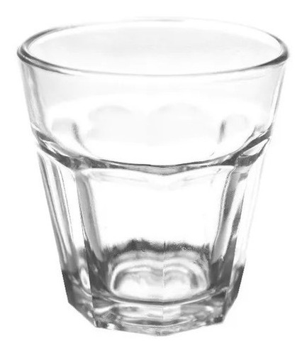 Vaso Vidrio Oslo 100 Ml Sodero Facetado Vidrio Rigolleau X24