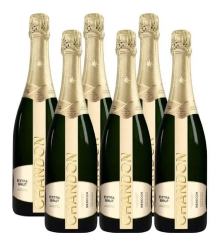 Champagne Chandon Extra Brut Espumante 750 Ml X6 Unidades