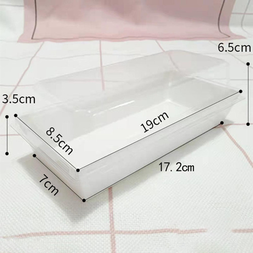 50 Cajas De Comida Con Tapa Transparente Para Llevar, Largo