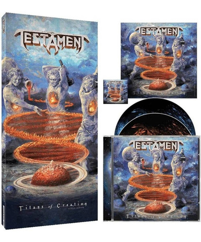 Testament Titans Of Creation Cd + Blu Ray Usa Import Box Set