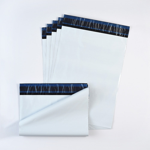 Saco Plastico Envio Branco 19x25 Envelope Com Lacre 200 Un