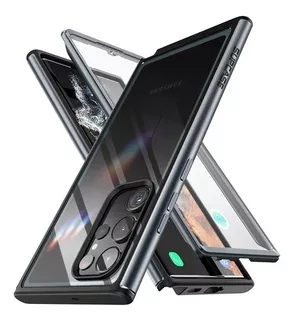 Funda Supcase Edgext Con Mica Para Samsung Galaxy S23 Ultra Color Negro Liso