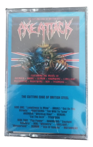 Various  Axe Attack Compilado Cassette 1985 Nuevo Y Sellado