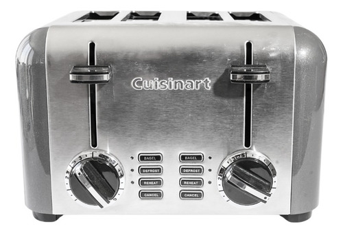 Tostadora De Acero Inoxidable De 4 Rebanadas Cuisinart Plateado