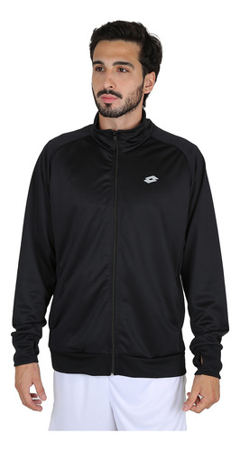 Campera Entrenamiento Lotto Msp Hombre En Negro