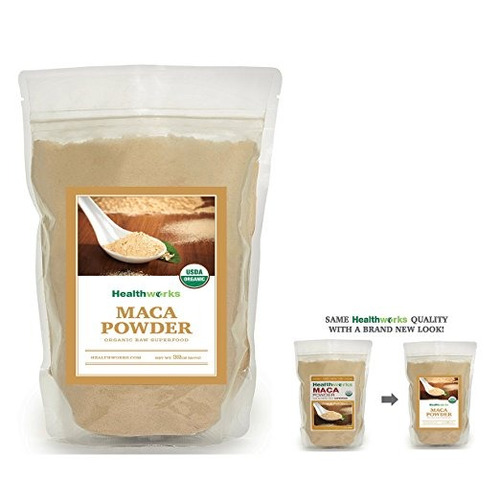 Healthworks Maca Orgánica Cruda, 2 Libras