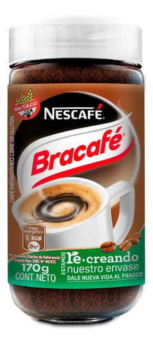 Café Soluble Nescafé Bracafé 170g Frasco