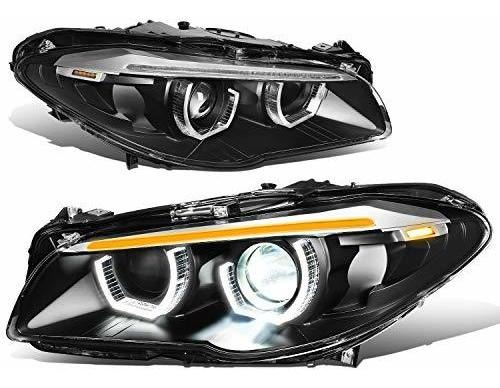 Dna Motoring Hl-3d-hid-f1010-bk Led 3d Dual U-halo Negro Car