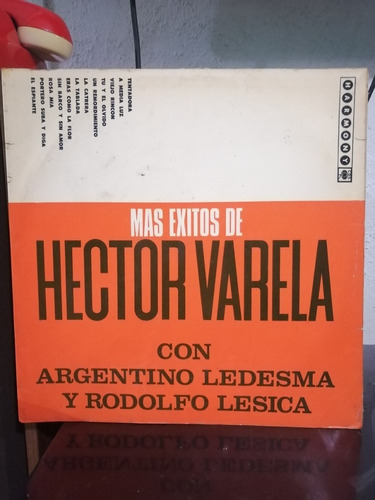 Disco De Vinilo Mas Éxitos De Héctor Varela (203)