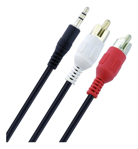 Cable De Audio 2x1 Plug 3.5mm X 2 Rca Audio Auxiliar
