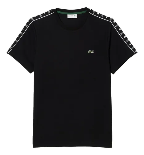 Camiseta lacoste negra hombre hotsell