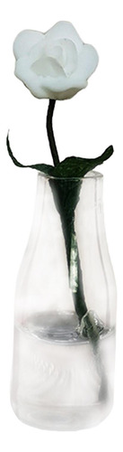4 Casa De Muñecas Mini Modelo De Flor, Jarrón De Cristal