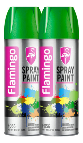 Pintura Aerosol Spray Verde Claro Flamingo 450ml