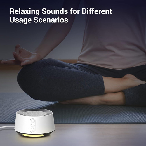 Bgoverss White Noise Sound Machine Con 14 Sonidos Relajantes