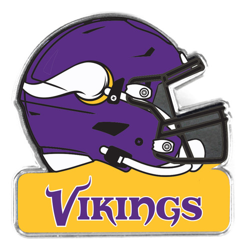 Pin Premier Helmet Aminco Minnesota Vikings Color Violeta