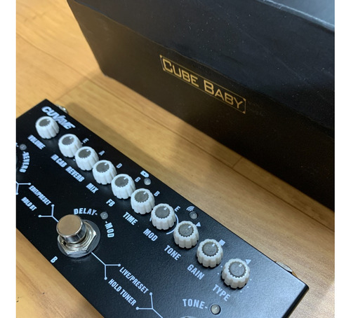 Pedal De Efeito M-vave Cube Baby Preto