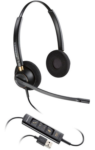 Plantronics Encorepro Hw525 Usb Binaural On-ear Headset