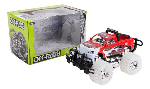 Off-road Speed Rojo Camion Monstruo Rc Luz Y Sonido