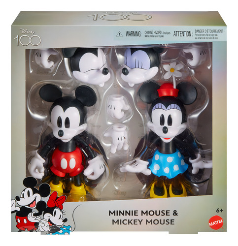 Disney Mattel Mickey Y Minnie De Colección 100 Años (hpb33)