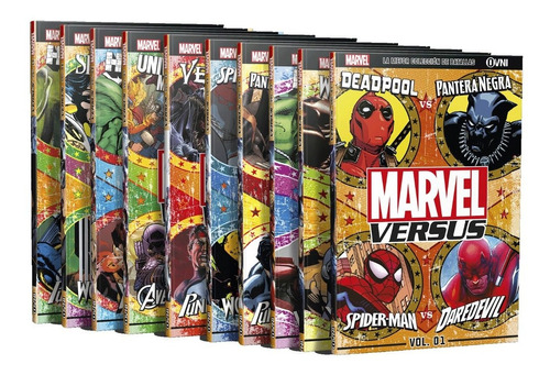 Imagen 1 de 10 de Clarín Colección Completa De Libros Marvel Versus