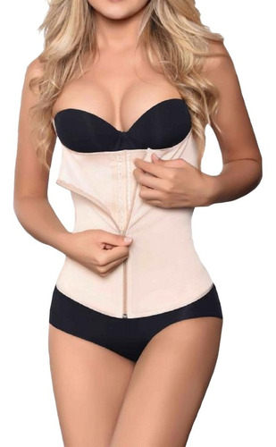 Chaleco Doble Faja Látex Power Vedette 400 Senos Libres Dama
