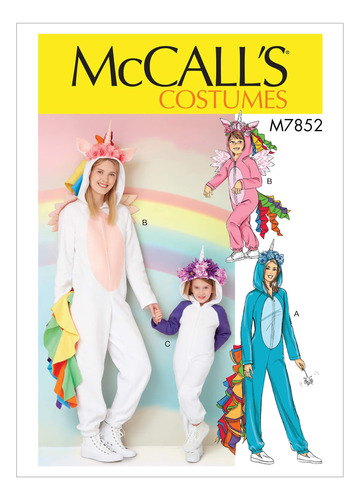 Mccalls Mkid - Disfraz De Unicornio Para Niña, Tallas 3-8,.