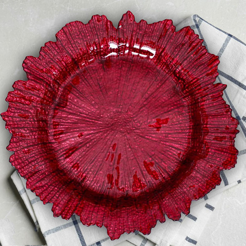 Prato De Jantar Irregular, Prato De Frutas, Prato Vermelho