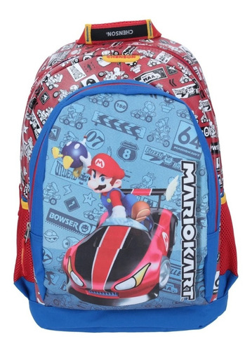 Mochila Escolar Grande Niño Super Mario Bros Chenson MB63642-9