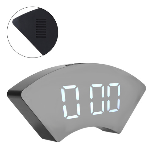 Reloj De Espejo Digital, Simple, Electrónico, Led, Usb, Alar