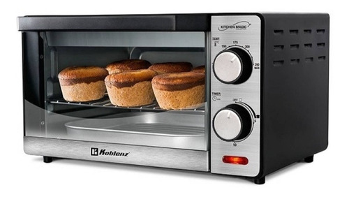 Imagen 3 de 3 de Horno de mesa eléctrico Koblenz HKM-1000 10L acero inoxidable 120V