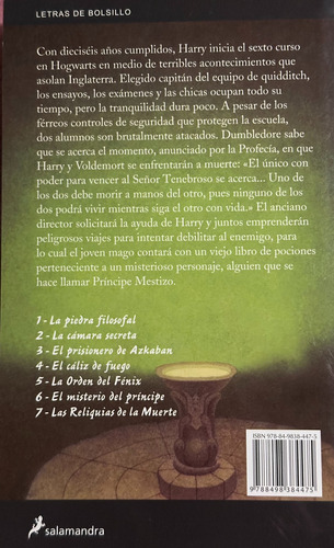 Harry Potter Y El Misterio Del Príncipe Jk Rowling