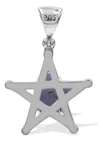 Dije Calcedonia Uva En Plata De Ley Estrella