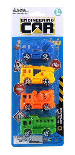 6 Sets Carritos Carga Camion De Volteo De Juguete