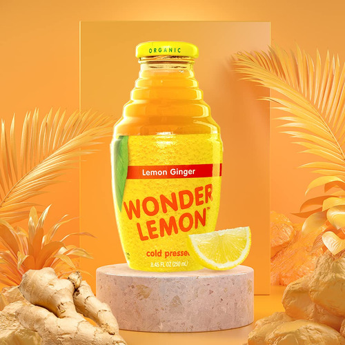 Wonder Lemon Jugo Prensado En Frío De Jengibre Y Limón Orgán