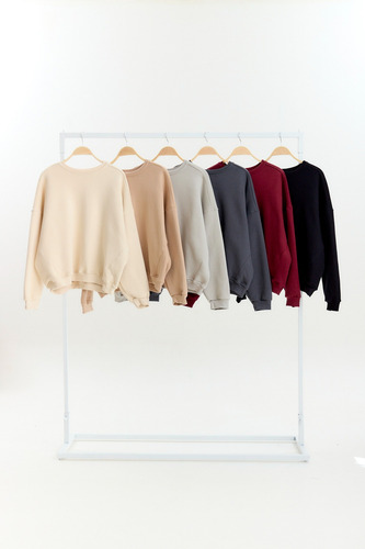 Buzo Sudadera Lisa De Frisa - Talles S M L
