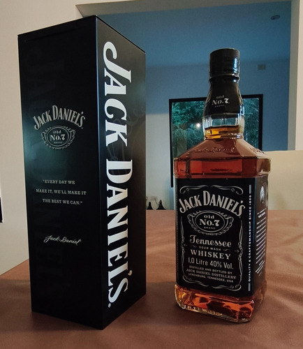 Whisky Jack Daniels 1 Litro C/estuche De Lata
