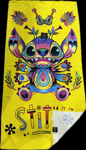 Toalla Baño America Colap Premun. 100% Algodón. Infantil Color Mandala Stich